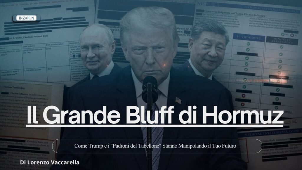 Il Grande Bluff di Hormuz: Come Trump e i “Padroni del Tabellone” Stanno Manipolando il Tuo Futuro